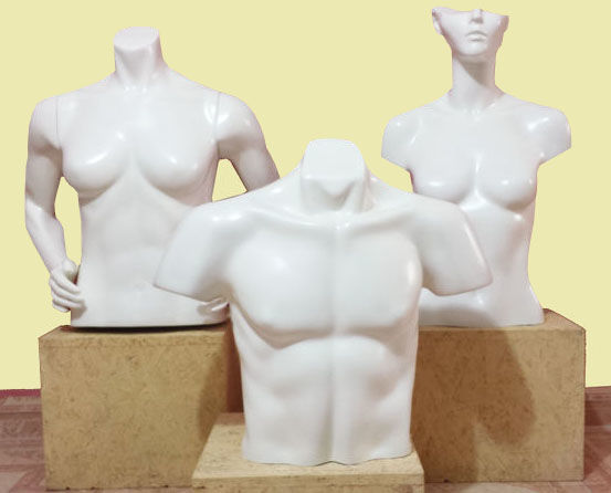 TORZO CABALLERO , BUSTO MEDIA CARA Y BUSTO CON BRAZOS